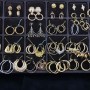 Earrings, Diamonds, Gold, Silver, Platinum 10